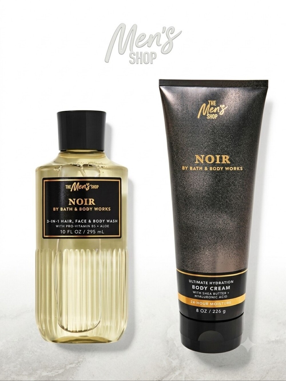 Bath & Body Works NOIR Body Cream and Hair, Face & Body Wash FULL SIZE